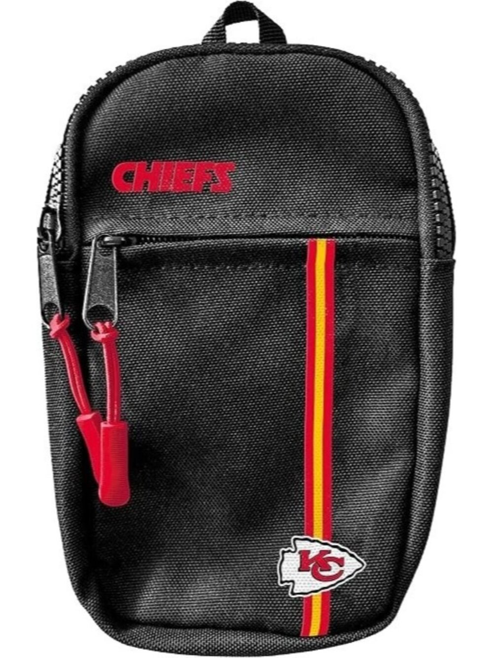 Kansas City Chiefs NFL Soar Crossbody Sling Bag Black Small